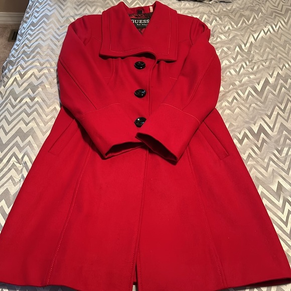 Women’s Guess Wool Blend Coat Size M - Picture 3 of 11